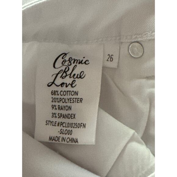 Cosmic Blue Love Milo Side Split Capri Skinny Jeans - Picture 6 of 9